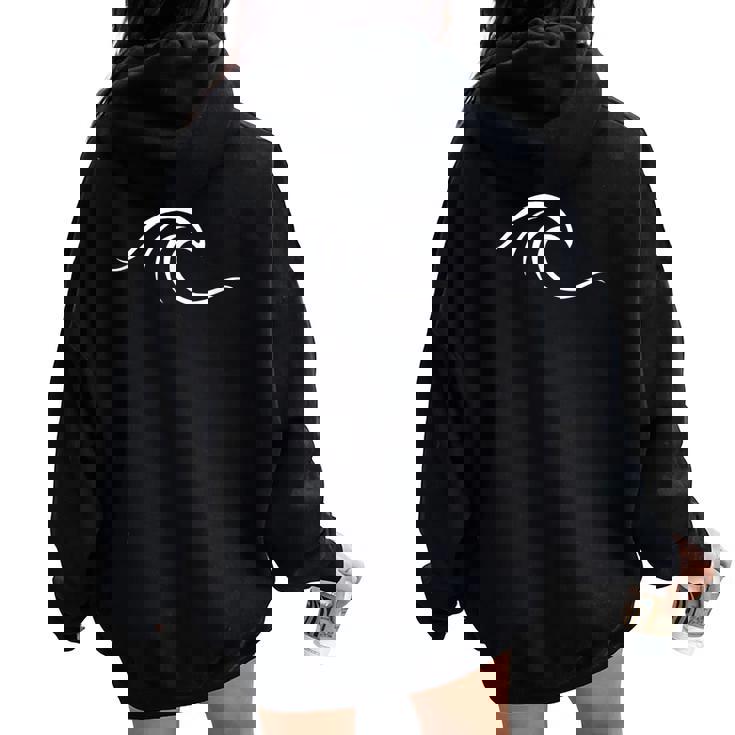 サーファーの波のサーファーの男の子の女の子のためのサーフ服 レディース オーバーサイズ パーカー バックプリント