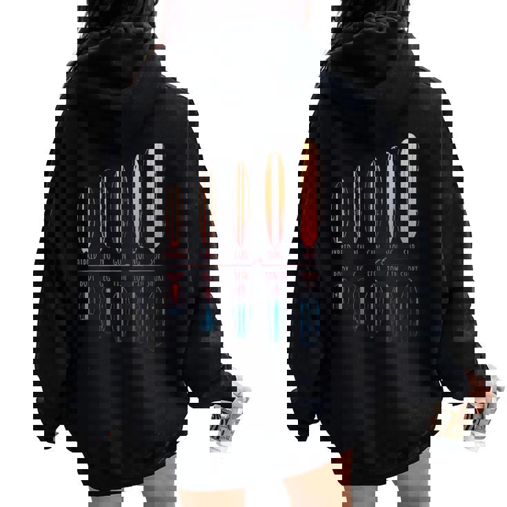 サーフボード サーファー ポートフォリオ サーフボード サーフィン 男の子 女の子 サーフ レディース オーバーサイズ パーカー バックプリント