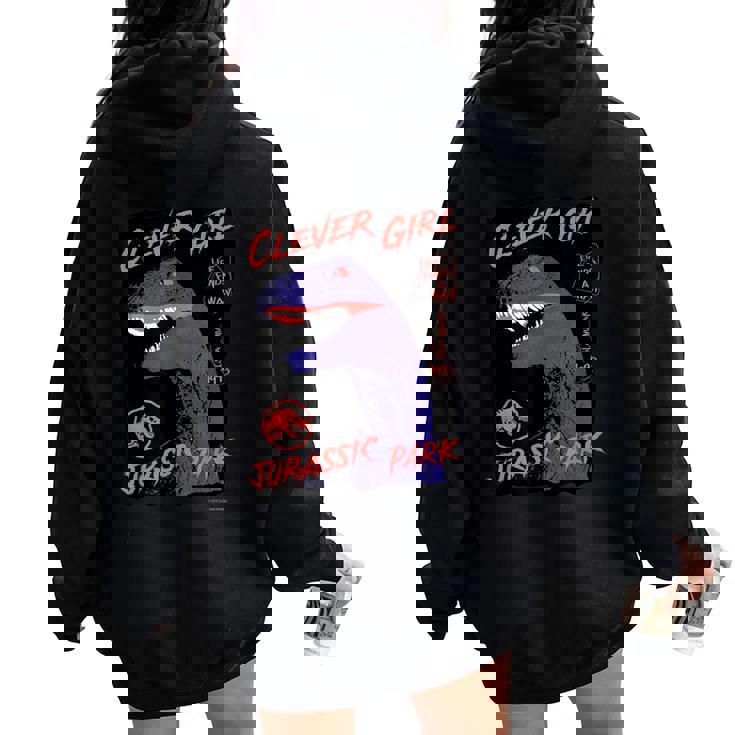 ジュラシック・ワールド Clever Girljurassic Park レディース オーバーサイズ パーカー バックプリント