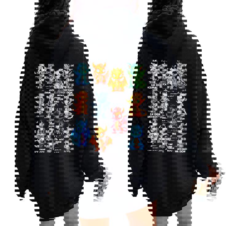 タイプ オブ ドラゴン クール ドラゴン キッズ 幼児 男の子 女の子 レディース オーバーサイズ パーカー バックプリント