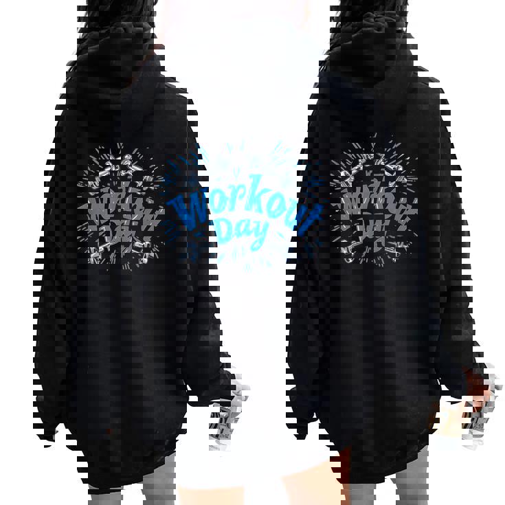 トレーニングエクササイズコスチューム ジム 男の子 女の子 レディース オーバーサイズ パーカー バックプリント