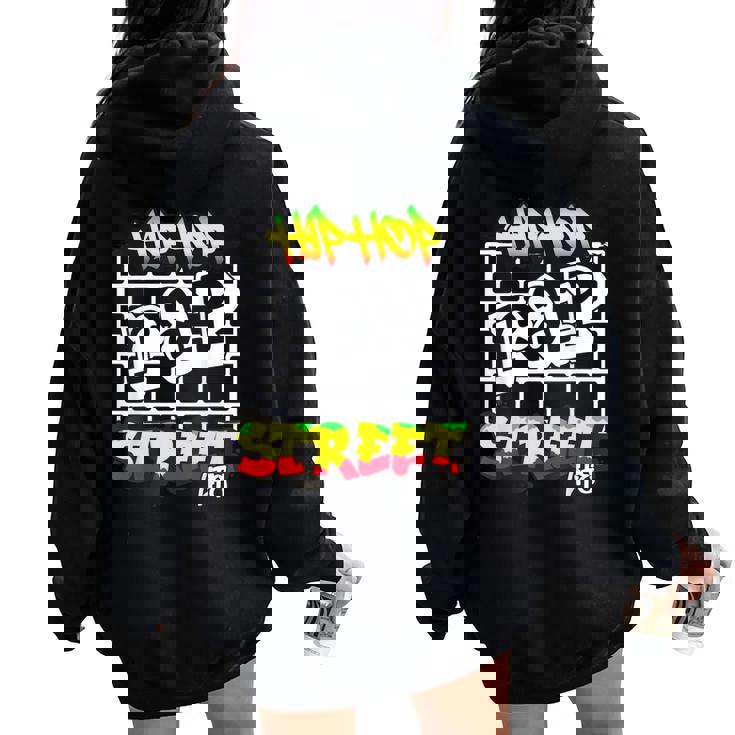 ヒップホップ ラップ ストリートライフ ダンス メラニン 黒人 男性 女性 キッズ レディース オーバーサイズ パーカー バックプリント