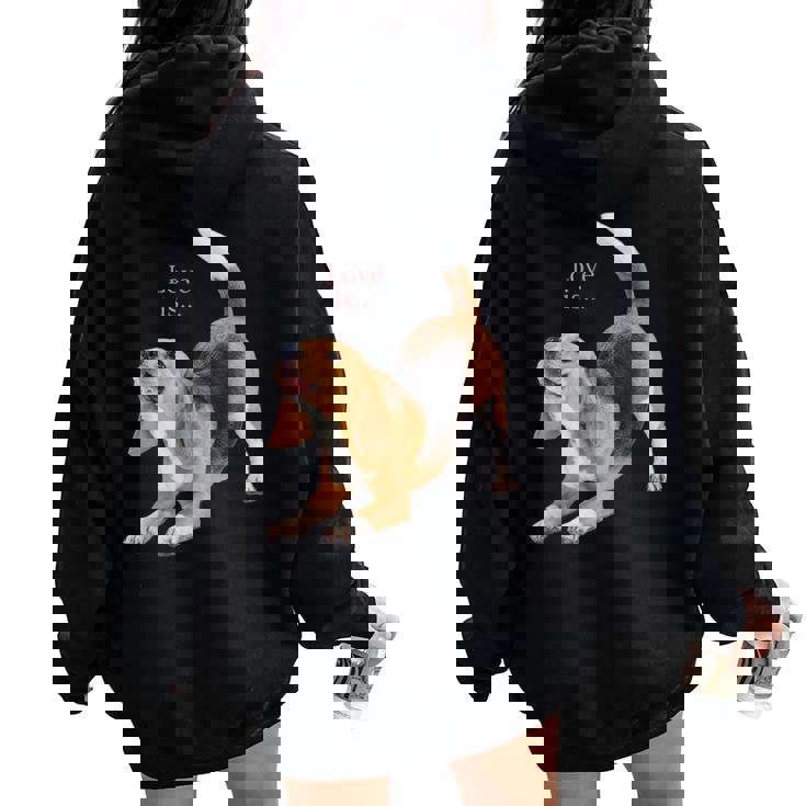 ビーグルシャツ ビーグルtシャツ Love Is Dog Mom Dad 子犬 ペット キュート レディース オーバーサイズ パーカー バックプリント