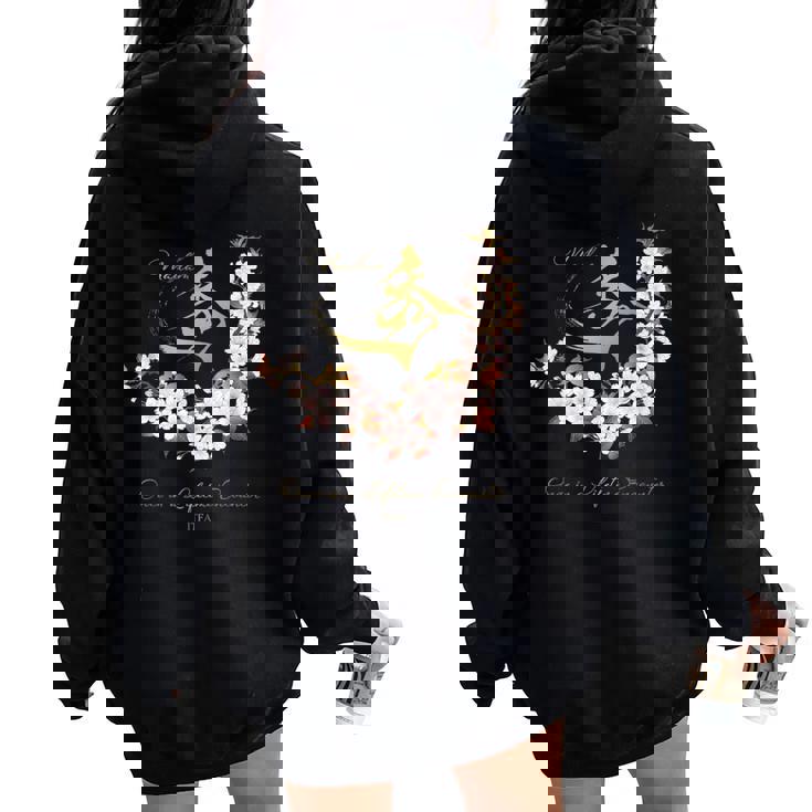 マダム秀 花tシャツ（1） さくら 一期一会 レディース オーバーサイズ パーカー バックプリント