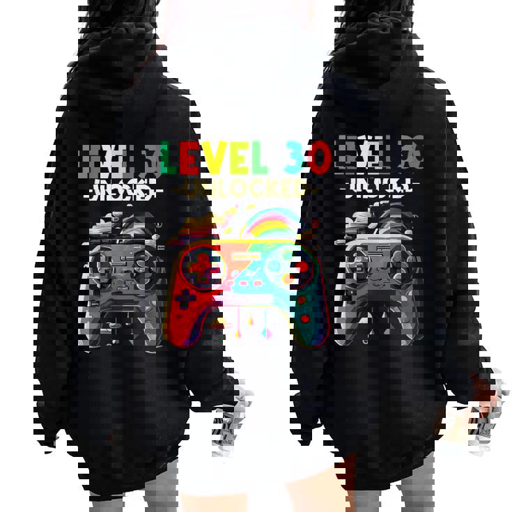 レベル 30歳 男性 女性 ゲーミング 30代 30歳 誕生日 レディース オーバーサイズ パーカー バックプリント