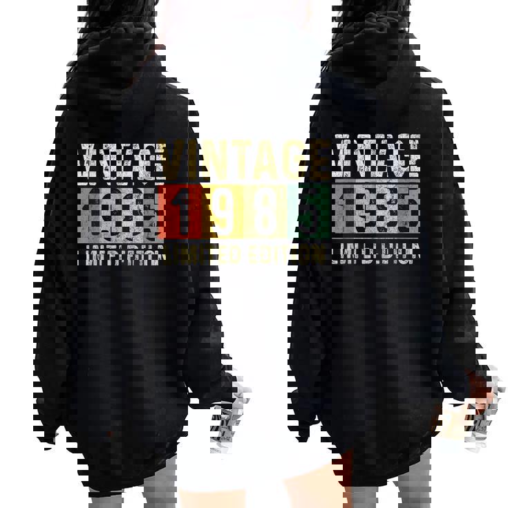 ヴィンテージ 1985 40歳の誕生日プレゼント 男性 女性 40歳 レディース オーバーサイズ パーカー バックプリント