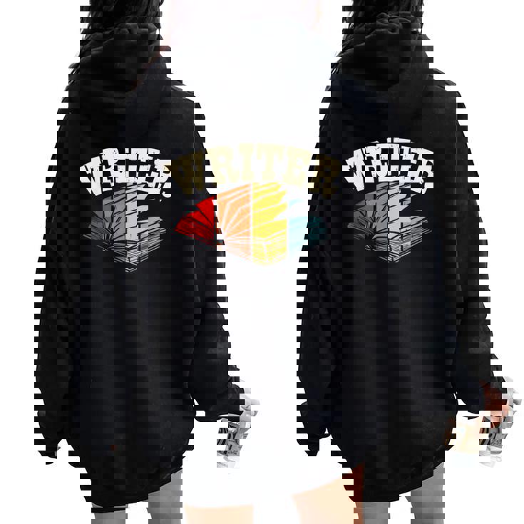 作家 アート 男性 女性 小説 執筆 小説家 作家 レディース オーバーサイズ パーカー バックプリント