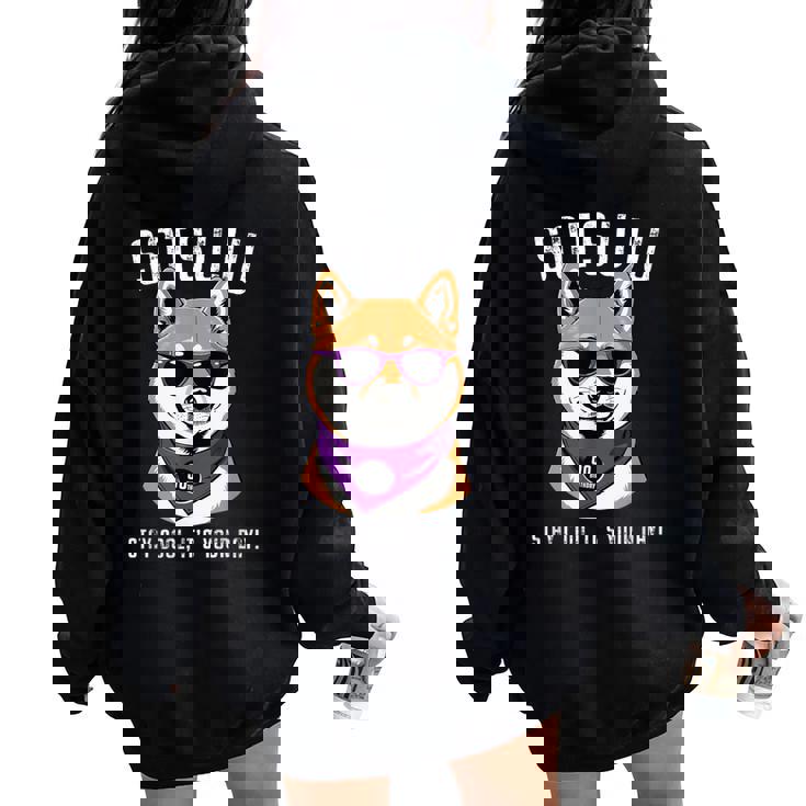 卒寿祝い 犬 柴犬 サングラス 父 男性 女性 母 犬好き 卒寿 お祝い 90歳 おもしろ おもろい レディース オーバーサイズ パーカー バックプリント