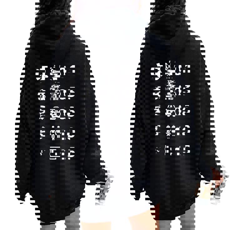 母 面白いtシャツ 視力検査 文字入り ネタ 夫婦 おもしろ 面白い 服 オリジナル 母の日 文字tシャツ お母さん レディース オーバーサイズ パーカー バックプリント