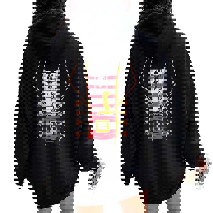 海賊、衣装、子供、女性、男性、子供、男の子、女の子 レディース オーバーサイズ パーカー バックプリント