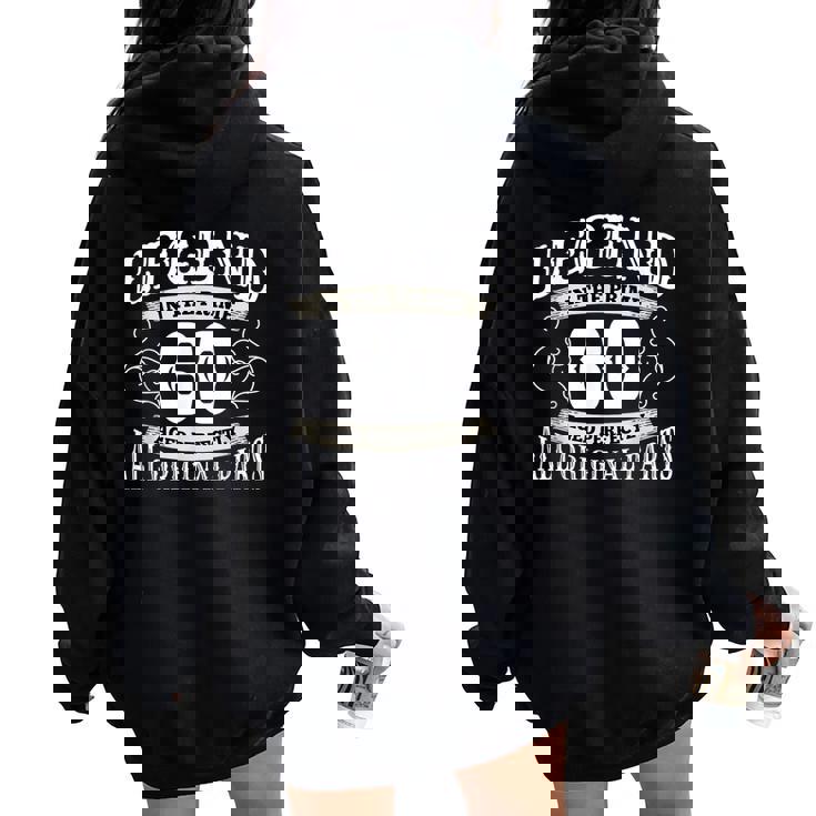 男性への還暦祝い・女性への還暦祝いへのギフト レディース オーバーサイズ パーカー バックプリント