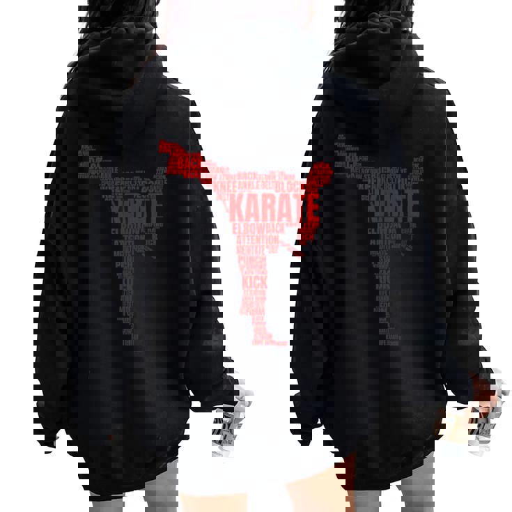 空手 言葉 雲 空手 ギフト 男の子 女の子 かっこいい 空手 レディース オーバーサイズ パーカー バックプリント