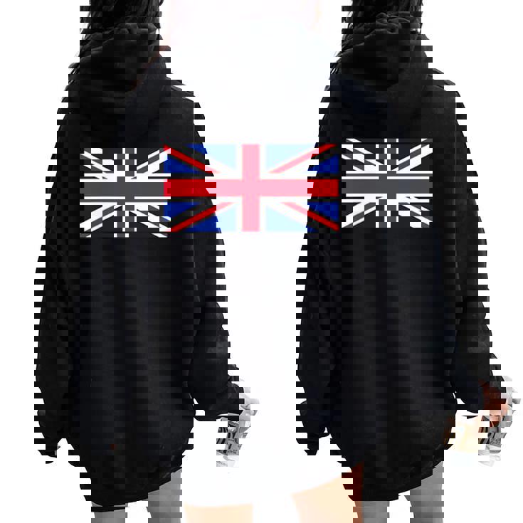 素晴 イギリス国旗 British Flag ユニオンジャック 旗 男性用、女性用 レディース オーバーサイズ パーカー バックプリント
