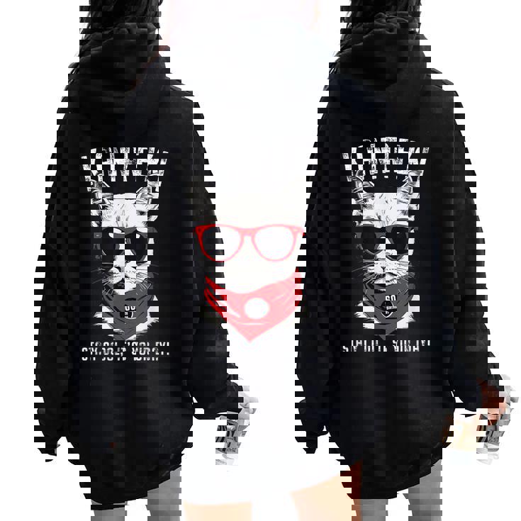 還暦祝い ねこ サングラス 父 男性 女性 母 猫好き 還暦 お祝い 60歳 おもしろ おもろい かっこいい レディース オーバーサイズ パーカー バックプリント