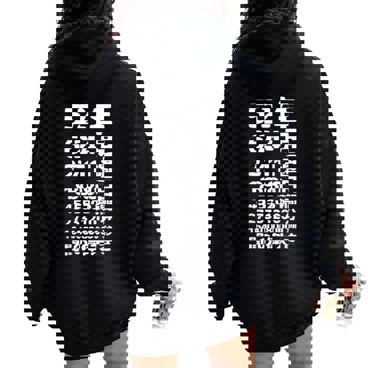 面白い52歳の誕生日の古いメーター 面白い52歳のギフト 女性 男性 面白い電卓 52歳の誕生日のギフト レディース オーバーサイズ パーカー バックプリント