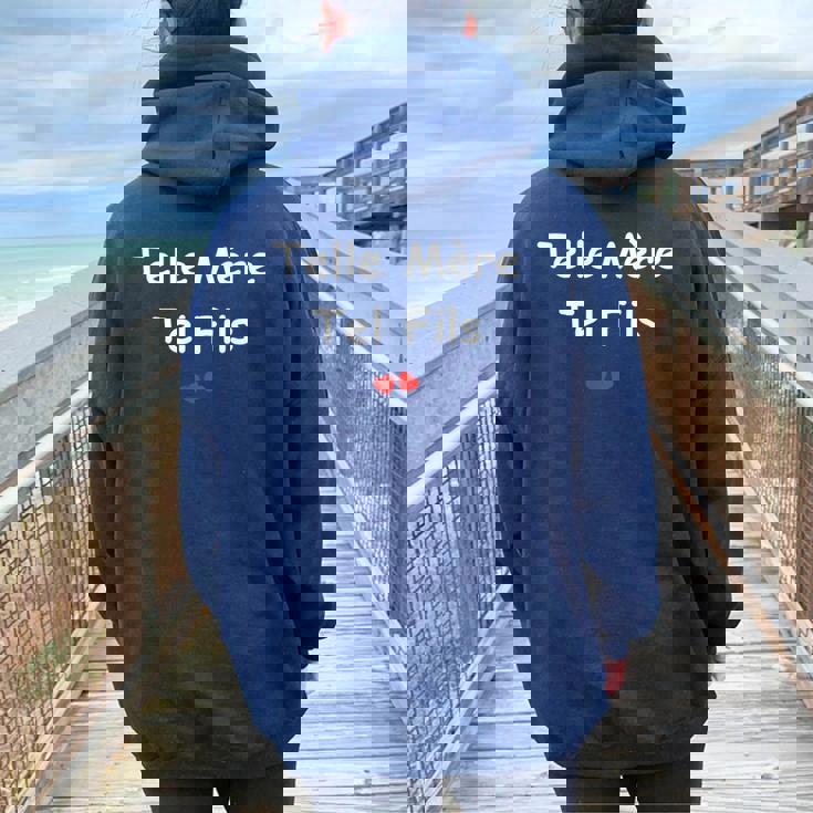 Amour Maman Garçon Telle Mère Tel Fils Sweat à capuche oversize