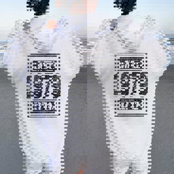 46歳の誕生日 男性 女性 46歳 ヴィンテージ 1979年 レディース オーバーサイズ パーカー バックプリント