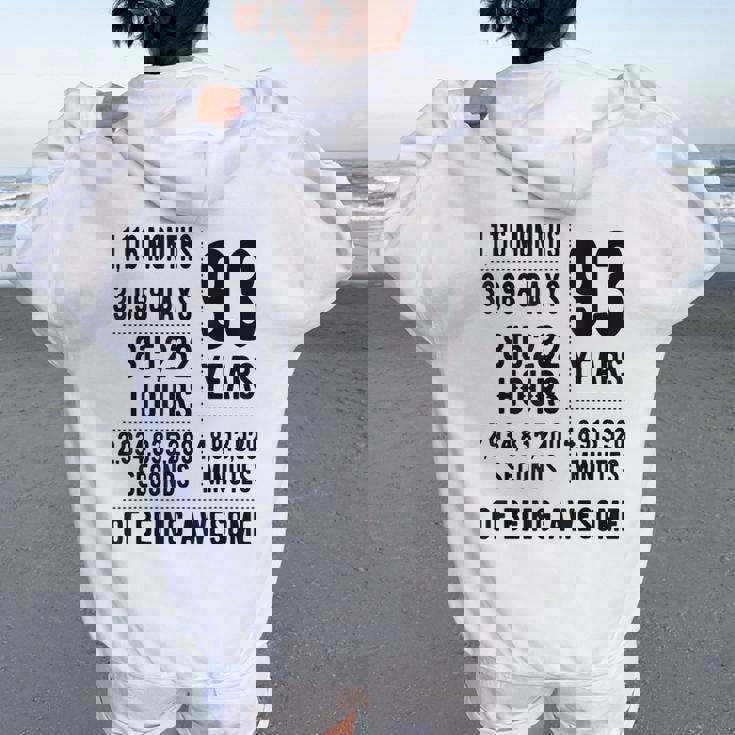 93歳の誕生日 男性 女性 面白い 93歳 レディース オーバーサイズ パーカー バックプリント