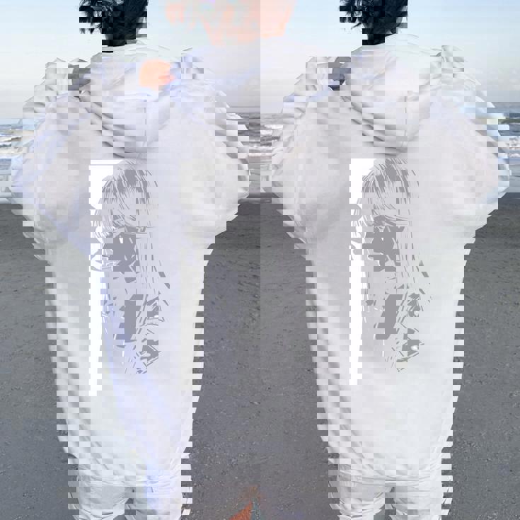 Anime Horror Girl Aestheticoft Grunge Waifu Japanese Otaku 長袖tシャツ レディース オーバーサイズ パーカー バックプリント