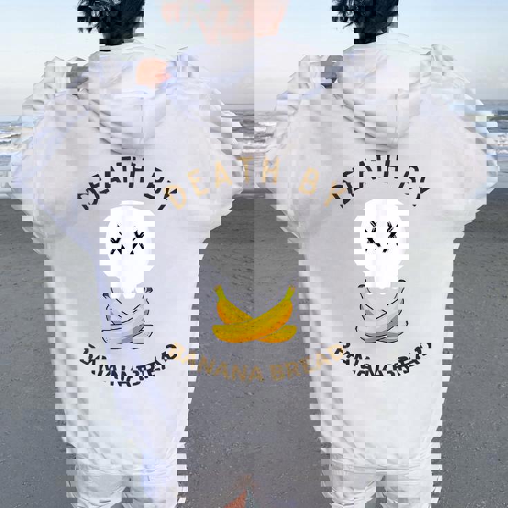 Death By Banana Bread レディース オーバーサイズ パーカー バックプリント