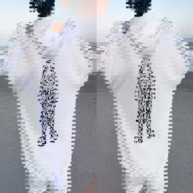 English Cockerpaniel Mom Dog Dadhow コッカースパニエル レディース オーバーサイズ パーカー バックプリント