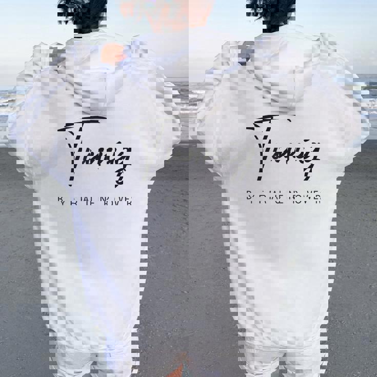 Frauenpower チューニング レディース オーバーサイズ パーカー バックプリント