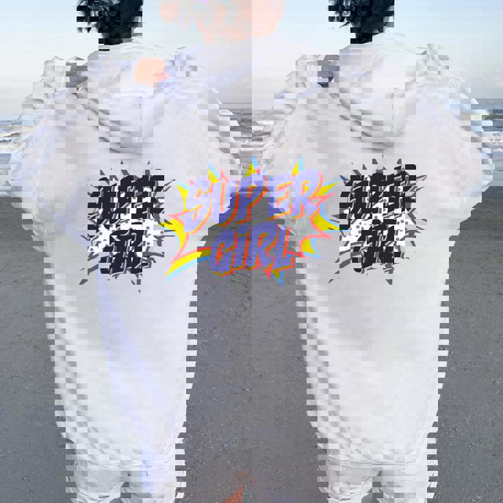 Girl Comicuper Retro Cool 長袖tシャツ レディース オーバーサイズ パーカー バックプリント