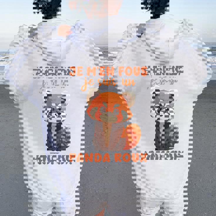 Jeuis Un Panda Roux Déguisé En Humain Sweat à Capuche Oversize Pour Femme Avec Imprime Dans Le Dos Tz4qavbgprga