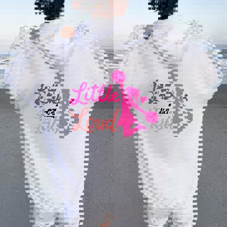 Little And Loud チアリーダー コスチューム チアリーディング 女の子 レディース オーバーサイズ パーカー バックプリント