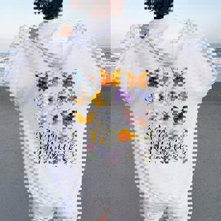 Mommy Mama バタフライ フローラル 夏 母の日 グラフィック ママ 長袖tシャツ レディース オーバーサイズ パーカー バックプリント