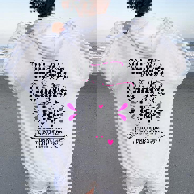 Mother Daughter Summer Matching Mother Daughter Trip 2025 Women Oversized Hoodie Back Print