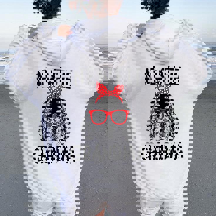 Newfie Grandma Newfoundland Dog Nana Mother's Day Women Oversized Hoodie Back Print