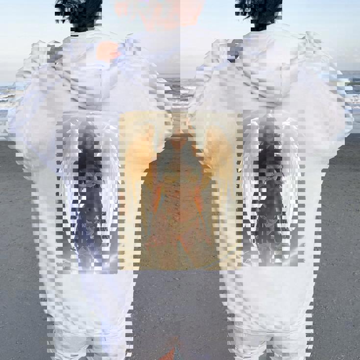 Pinup Girl 男性用 セクシーエンジェルガール 2 バックプリント レディース オーバーサイズ パーカー バックプリント