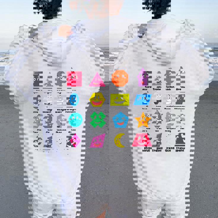 Pre-K Teachershape Learning 教育者向け 算数の日 レディース オーバーサイズ パーカー バックプリント