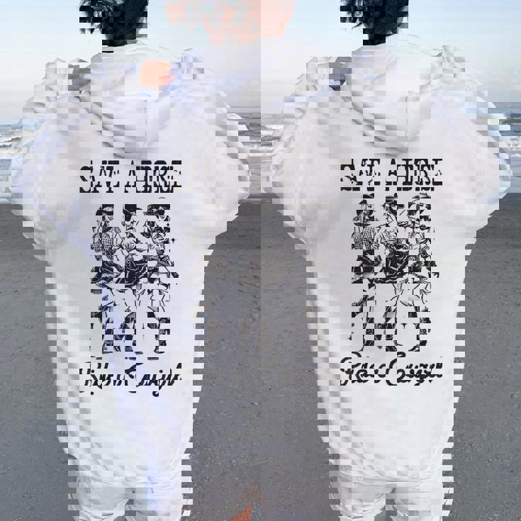 Save A Horse Ride A Cowgirl レトロ ウエスタン ロデオ カントリーガール レディース オーバーサイズ パーカー バックプリント Save A Horse Ride A Cowgirl レトロ ウエスタン ロデオ カントリーガール レディース オーバーサイズ パーカー バックプリント