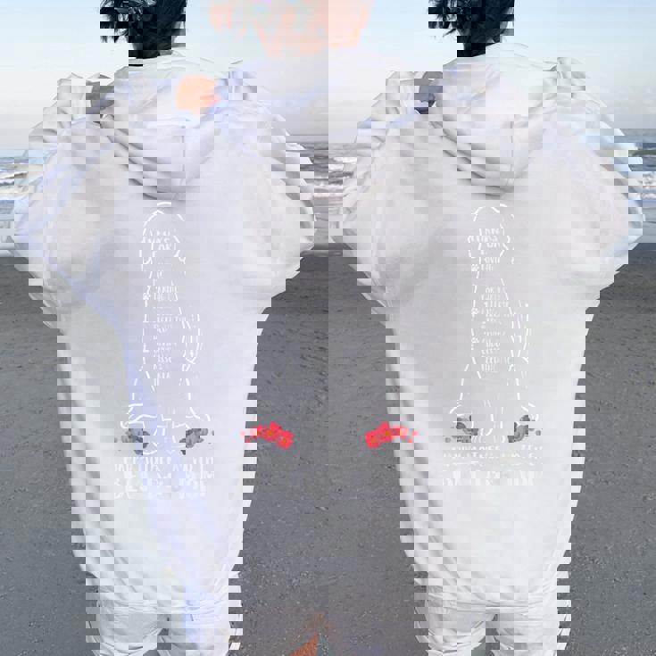 Thanks For Loving Me Best Dog Mom Ever Fur Mama Women Oversized Hoodie Back Print