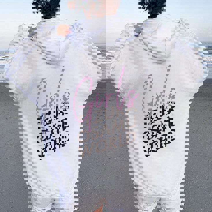 W3 Girlsボッコ Ctezuka Productions レディース オーバーサイズ パーカー バックプリント