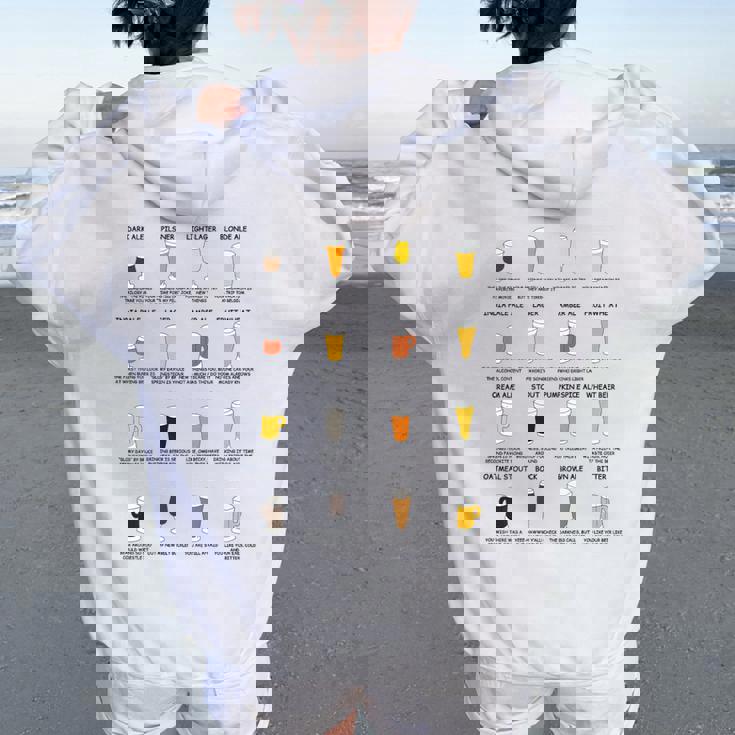 What Your Beerays About You ビールスタイルtシャツ レディース オーバーサイズ パーカー バックプリント