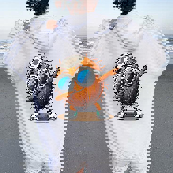 ココナッツダビングサングラス おもしろダンス 男の子 女の子 キッズ 長袖tシャツ レディース オーバーサイズ パーカー バックプリント