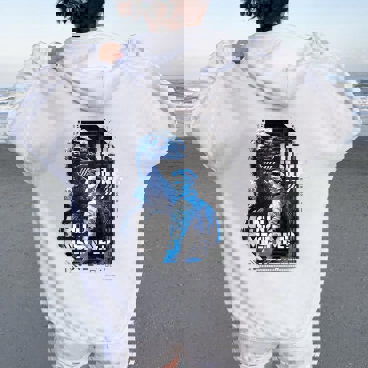 ジュラシック・ワールド Hey Blue You Miss Me レディース オーバーサイズ パーカー バックプリント