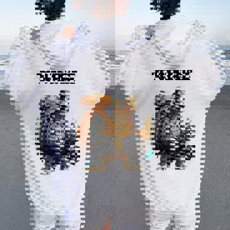 ツーリスト ウミガメ 家族 男性 女性 男の子 女の子 キッズ 大人 長袖tシャツ レディース オーバーサイズ パーカー バックプリント