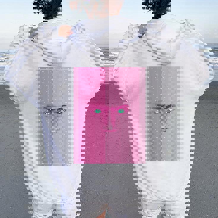 ドリミ4周年記念 壁（花房 柳） レディース オーバーサイズ パーカー バックプリント