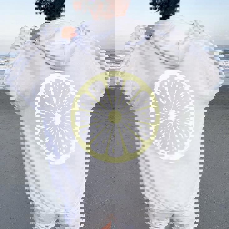 レモン、コスチューム、フルーツ、コスチューム、女性、男性、子供 レディース オーバーサイズ パーカー バックプリント