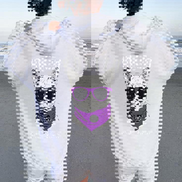 古希祝い ねこ サングラス 父 男性 女性 母 猫好き 古希 お祝い 70歳 おもしろ おもろい かっこいい レディース オーバーサイズ パーカー バックプリント