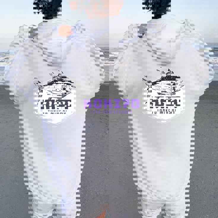 古希祝い 釣り好き お魚好き 男性 女性人気 父の日 70歳 誕生日 おしゃれ レディース オーバーサイズ パーカー バックプリント