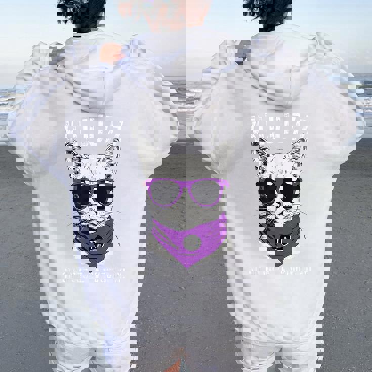 喜寿祝い ねこ サングラス 父 男性 女性 母 猫好き 喜寿 お祝い 77歳 おもしろ おもろい かっこいい レディース オーバーサイズ パーカー バックプリント