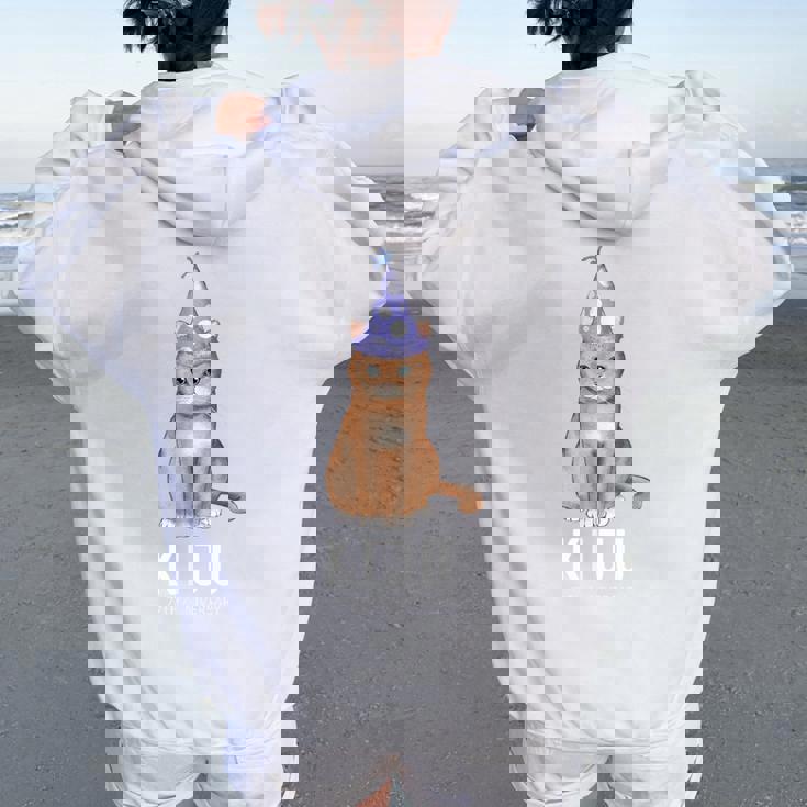 喜寿祝い 猫好き 男性 女性 喜寿 お祝い 77歳 かわいい ねこ おしゃれ 猫 紫色 レディース オーバーサイズ パーカー バックプリント