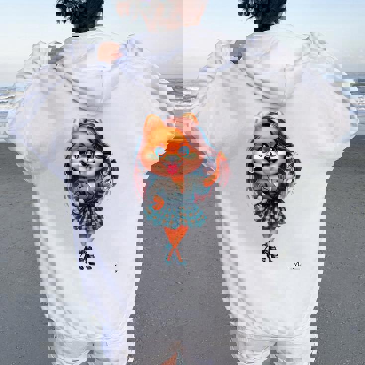 犬とペットへの愛をお祝いしましょう男性、女性、子供に。 レディース オーバーサイズ パーカー バックプリント