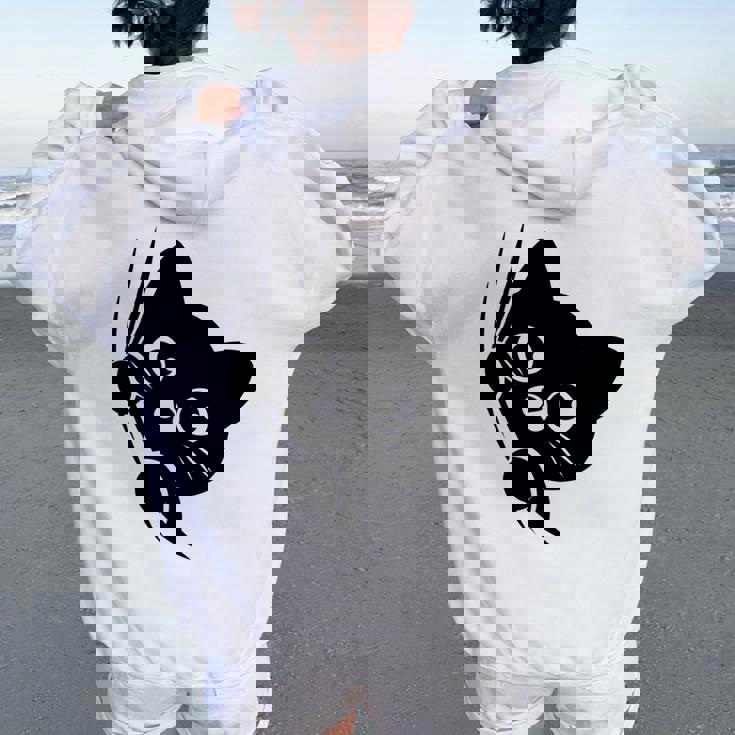 面白い猫 子猫 キティギフト 男性 女性 子供 男の子 女の子 長袖tシャツ レディース オーバーサイズ パーカー バックプリント