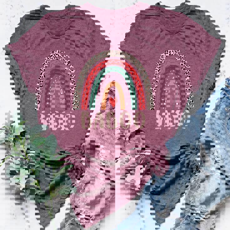 Baboo Rainbow Grandpa Grandfather Fathers Day Baboo Bella Canvas T-shirt